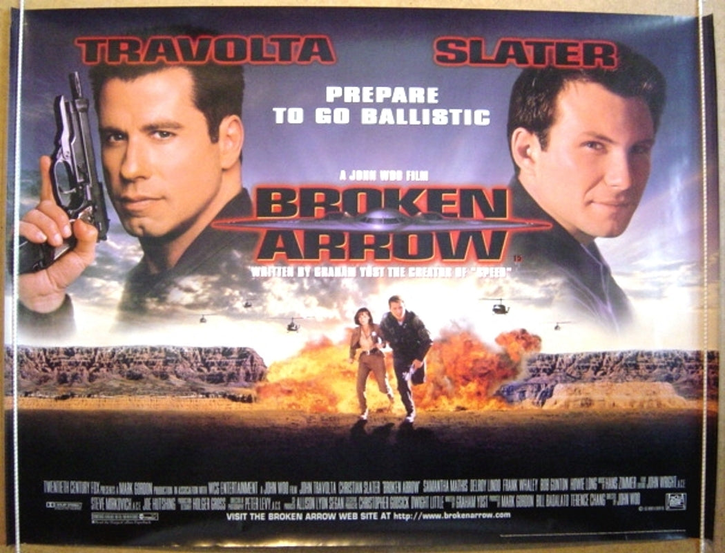 Broken Arrow Original Quad Movie Poster