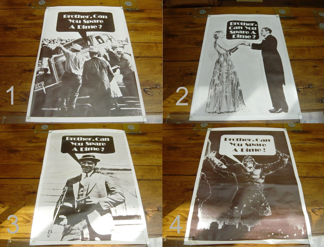 Brother Can You Spare A Dime? Set Of Four 20 x 30 inch Posters