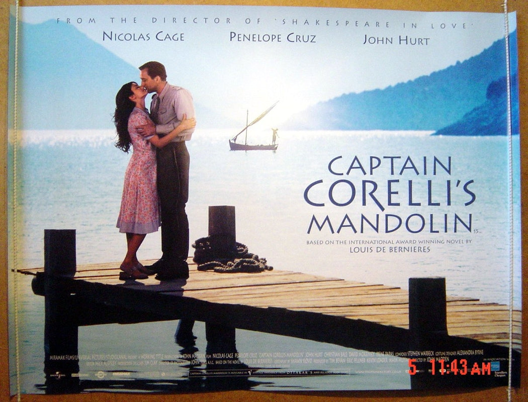 Captain Corellis' Mandolin Original Quad Movie Poster