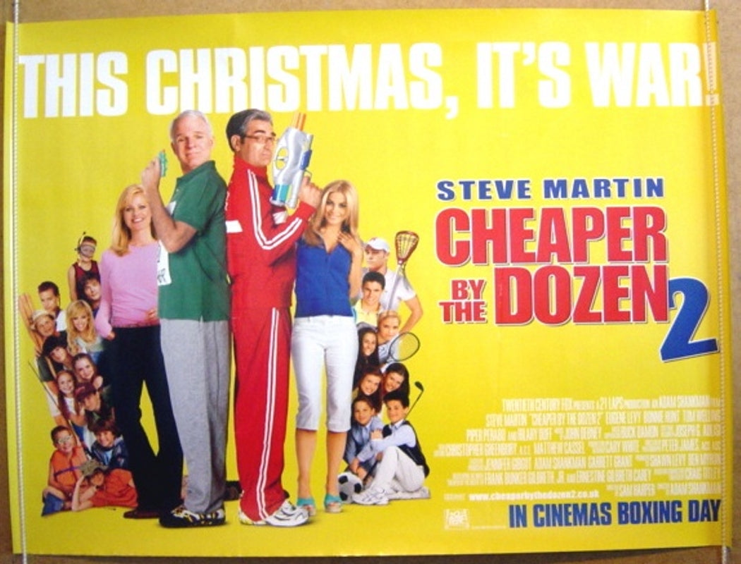 Cheaper By The Dozen 2 Original Quad Movie Poster