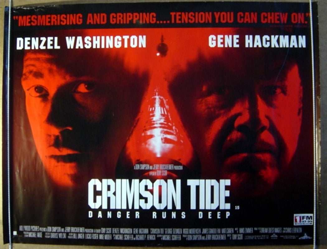 Crimson Tide Original Quad Movie Poster