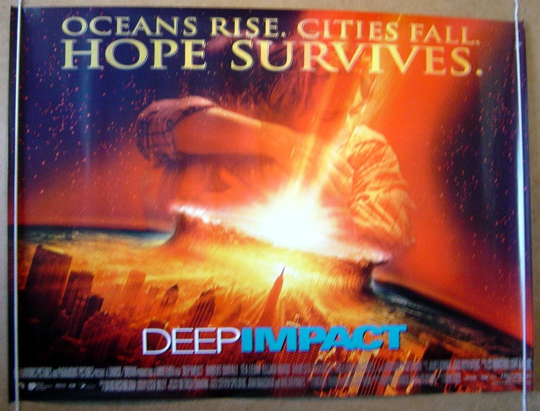 Deep Impact Original Quad Movie Poster