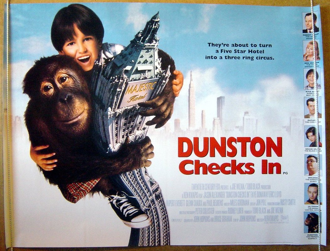 Dunston Checks In Original Quad Movie Poster