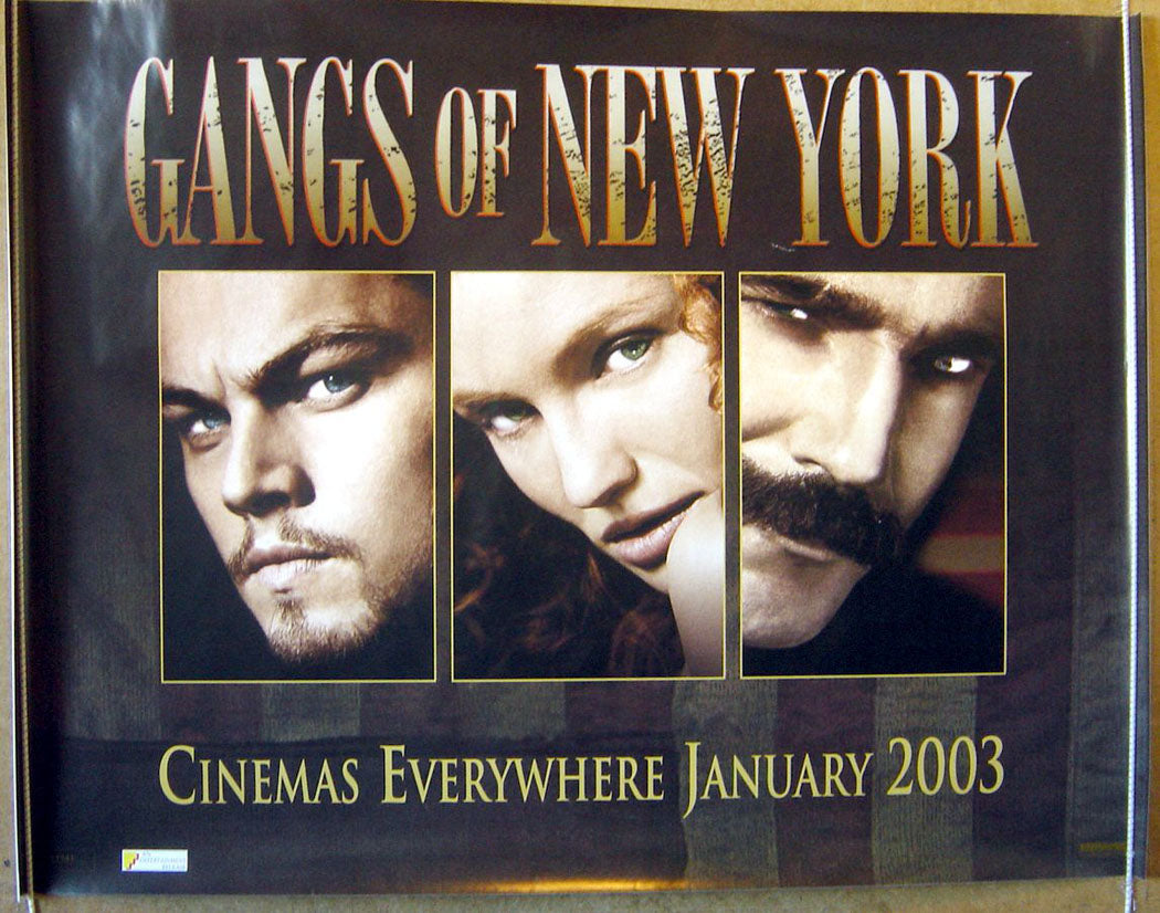 Gangs Of New York (Teaser) Original Quad Movie Poster