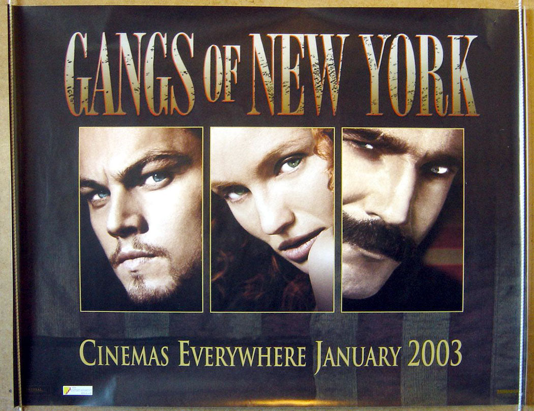 Gangs Of New York (Teaser) Original Quad Movie Poster