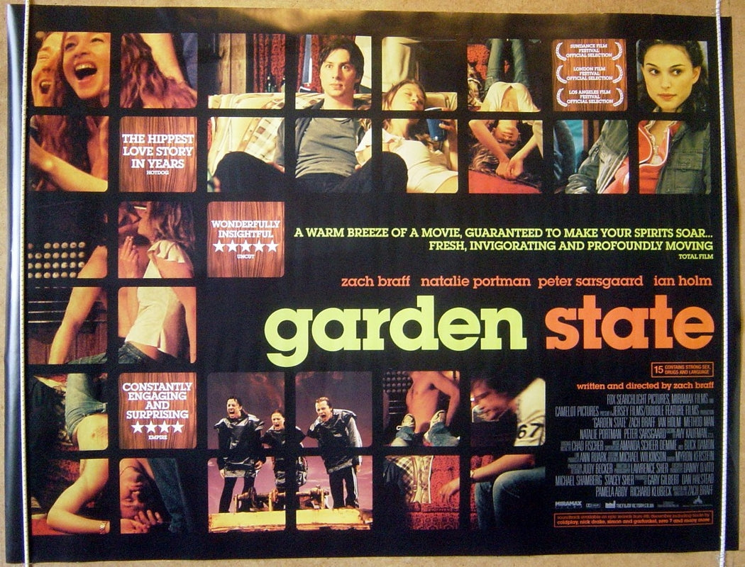 Garden State Original Quad Movie Poster