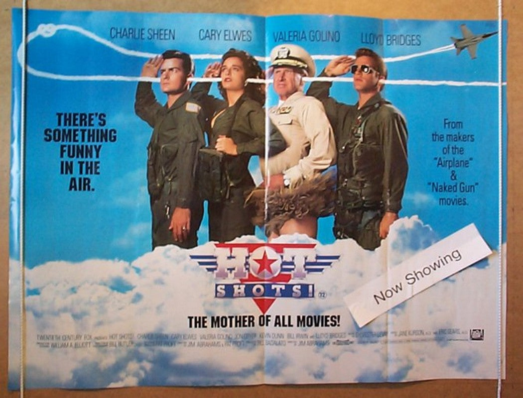 Hot Shots Original Quad Movie Poster