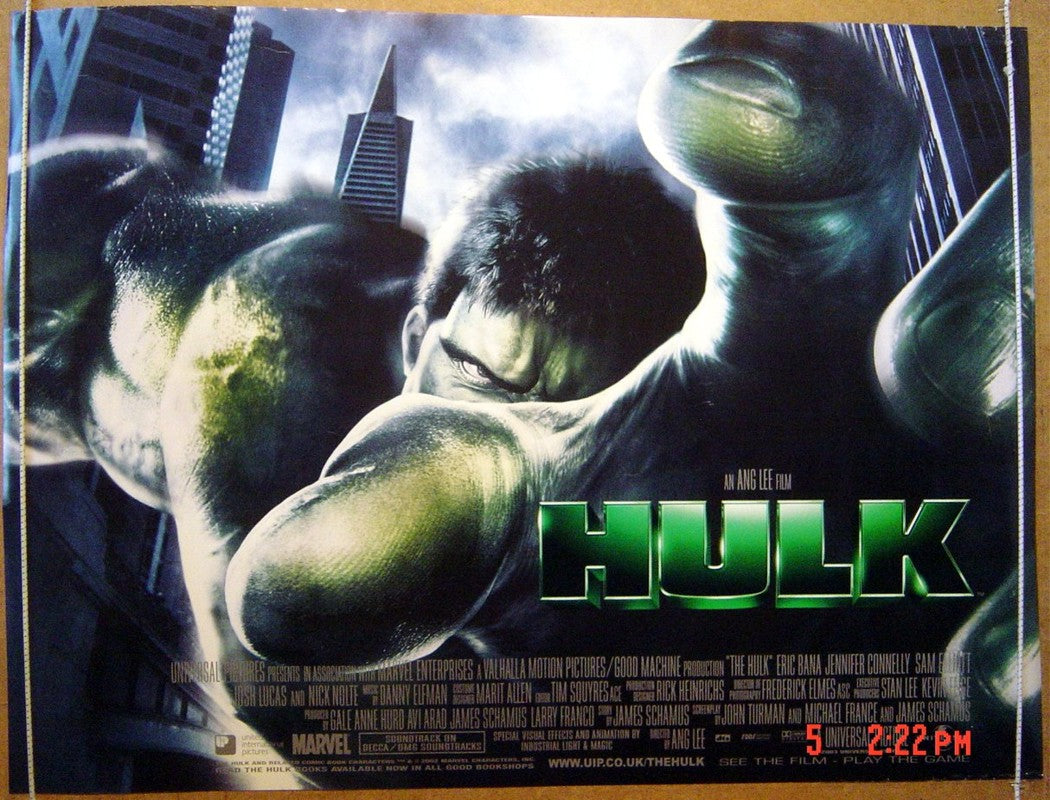 Hulk Original Quad Movie Poster