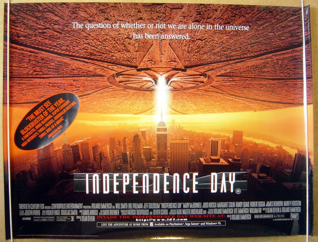 Independence Day Original Quad Movie Poster