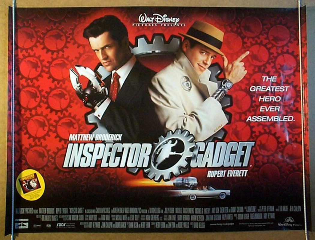 Inspector Gadget Original Quad Movie Poster