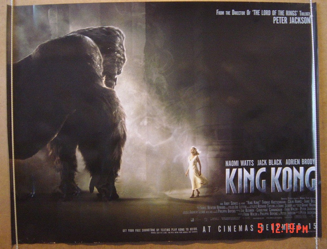 King Kong (Teaser Original Quad Movie Poster) Original Quad Movie Poster