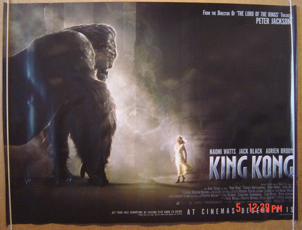 King Kong (Teaser Original Quad Movie Poster) Original Quad Movie Poster
