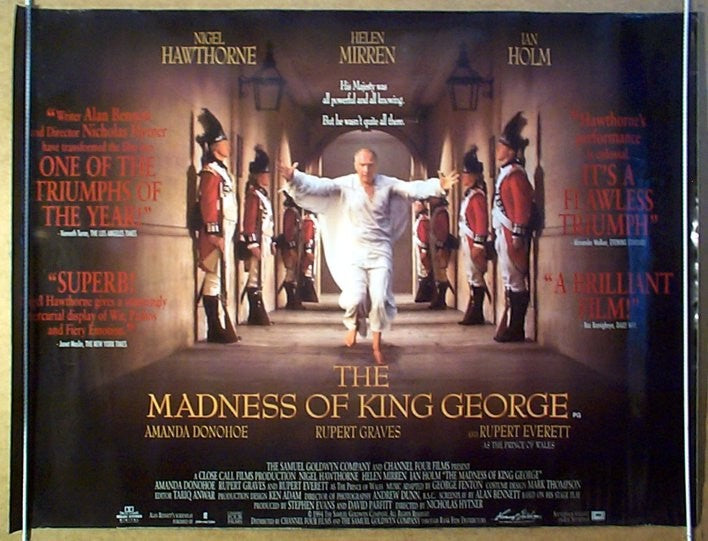 The Madness Of King George Original Quad Movie Poster