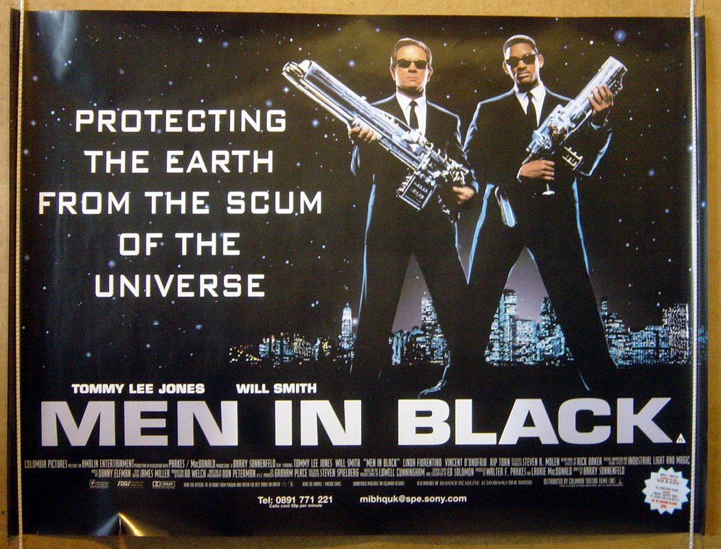 Men In Black Original Quad Movie Poster