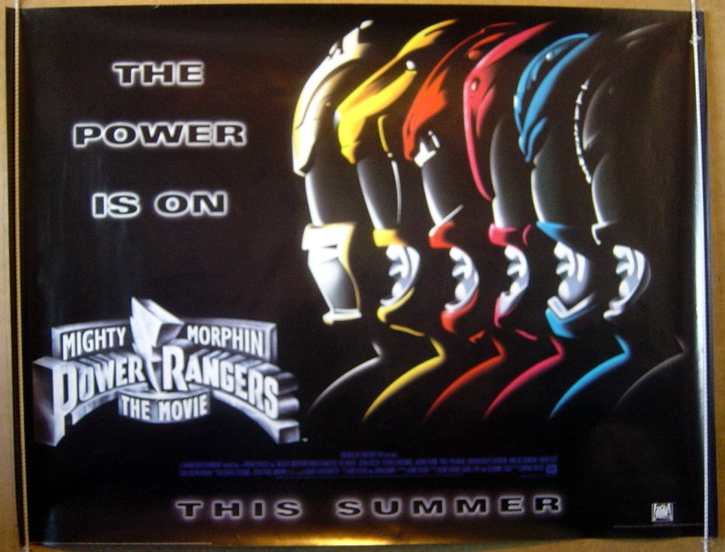 Mighty Morphin Power Rangers (Teaser Original Quad Movie Poster) Original Quad Movie Poster