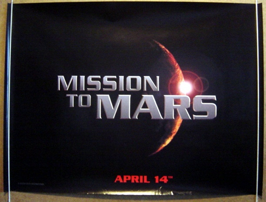Mission To Mars (Teaser) Original Quad Movie Poster