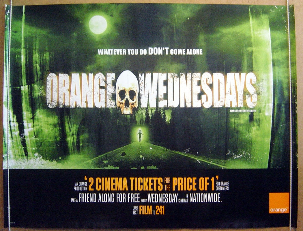 Orange Wednesday's Original Quad Movie Poster