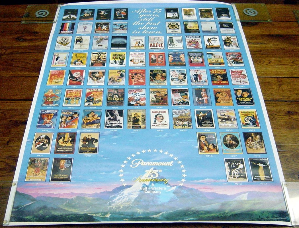 Paramount Pictures 75th Aniversary One Sheet Style Poster