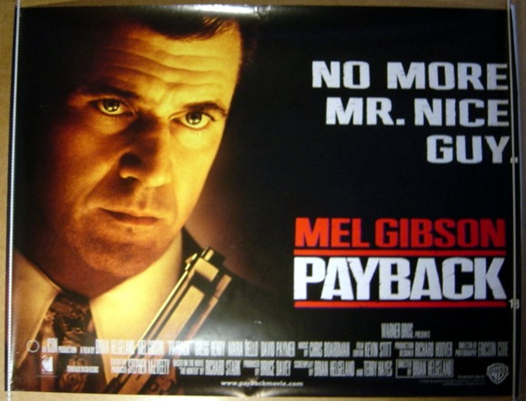 Payback Original Quad Movie Poster