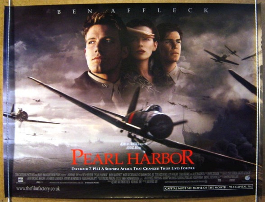 Pearl Harbor Original Quad Movie Poster