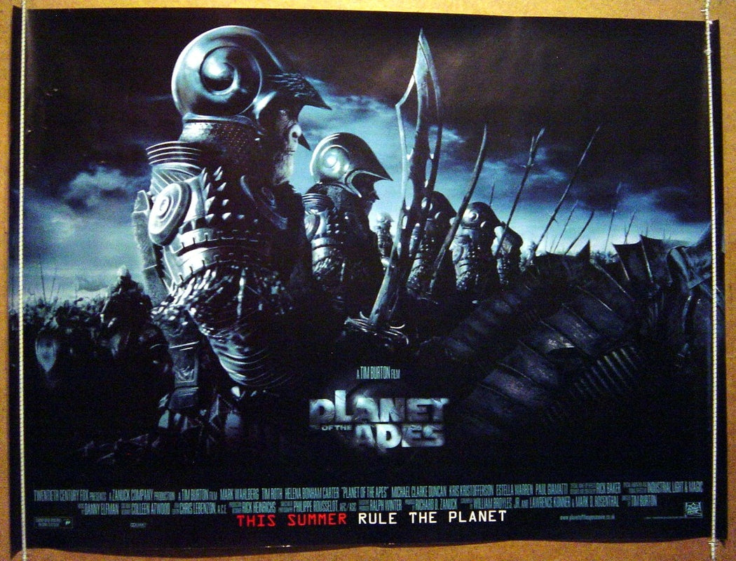 Planet Of The Apes (Teaser) Original Quad Movie Poster