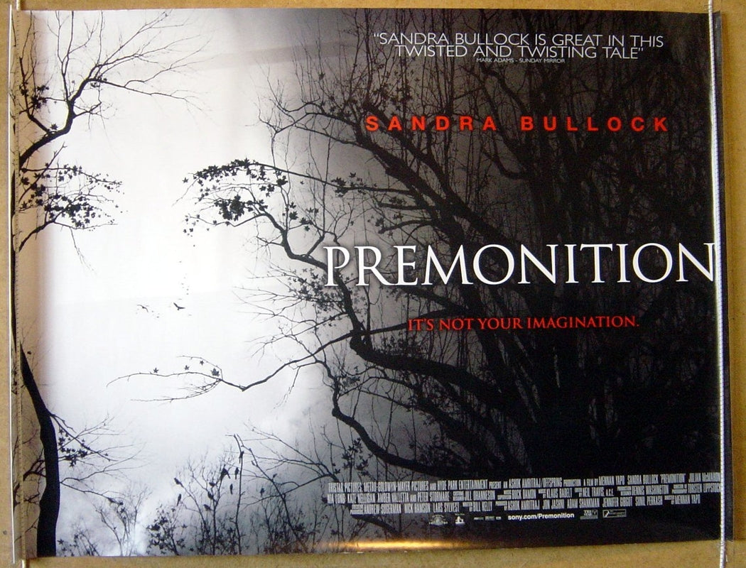 Premonition Original Quad Movie Poster