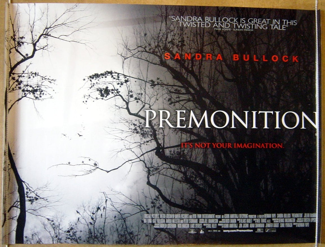 Premonition Original Quad Movie Poster