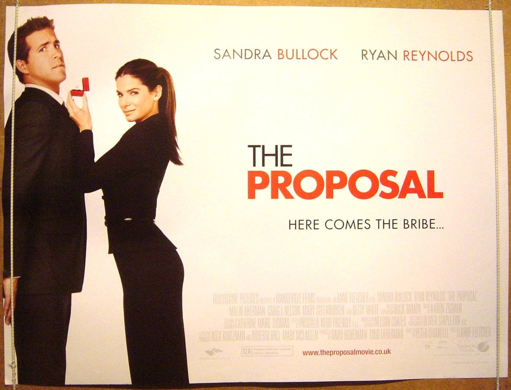 The Proposal Original Quad Movie Poster
