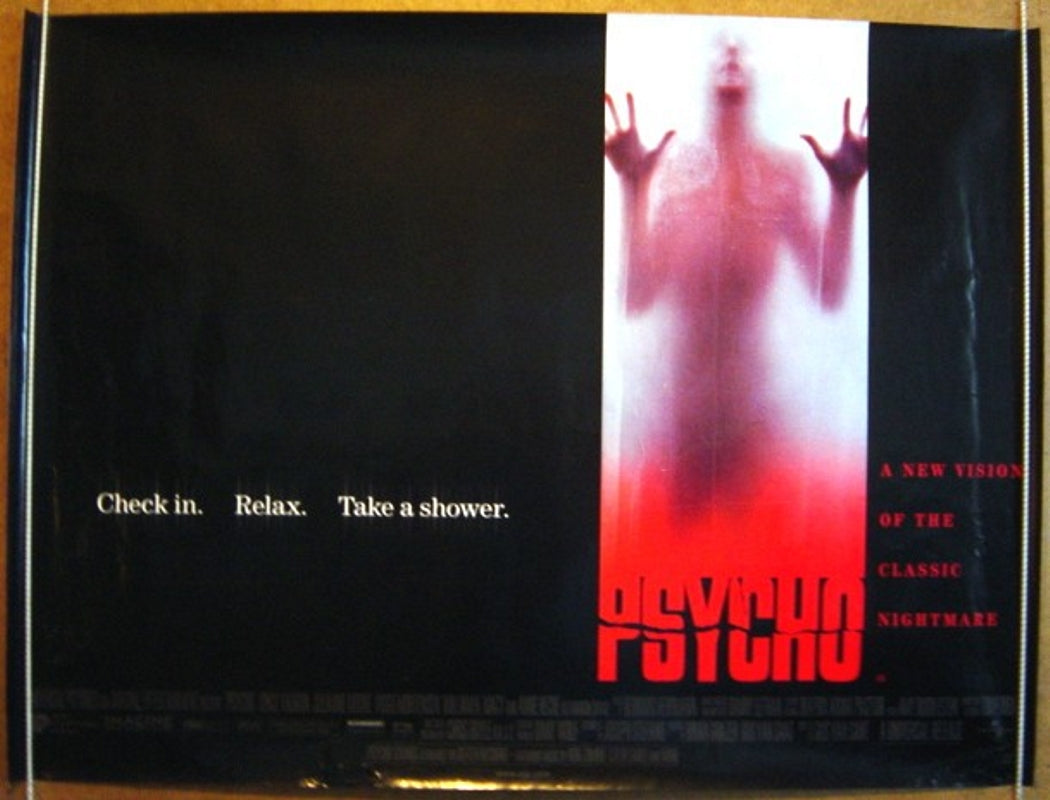 Psycho Original Quad Movie Poster