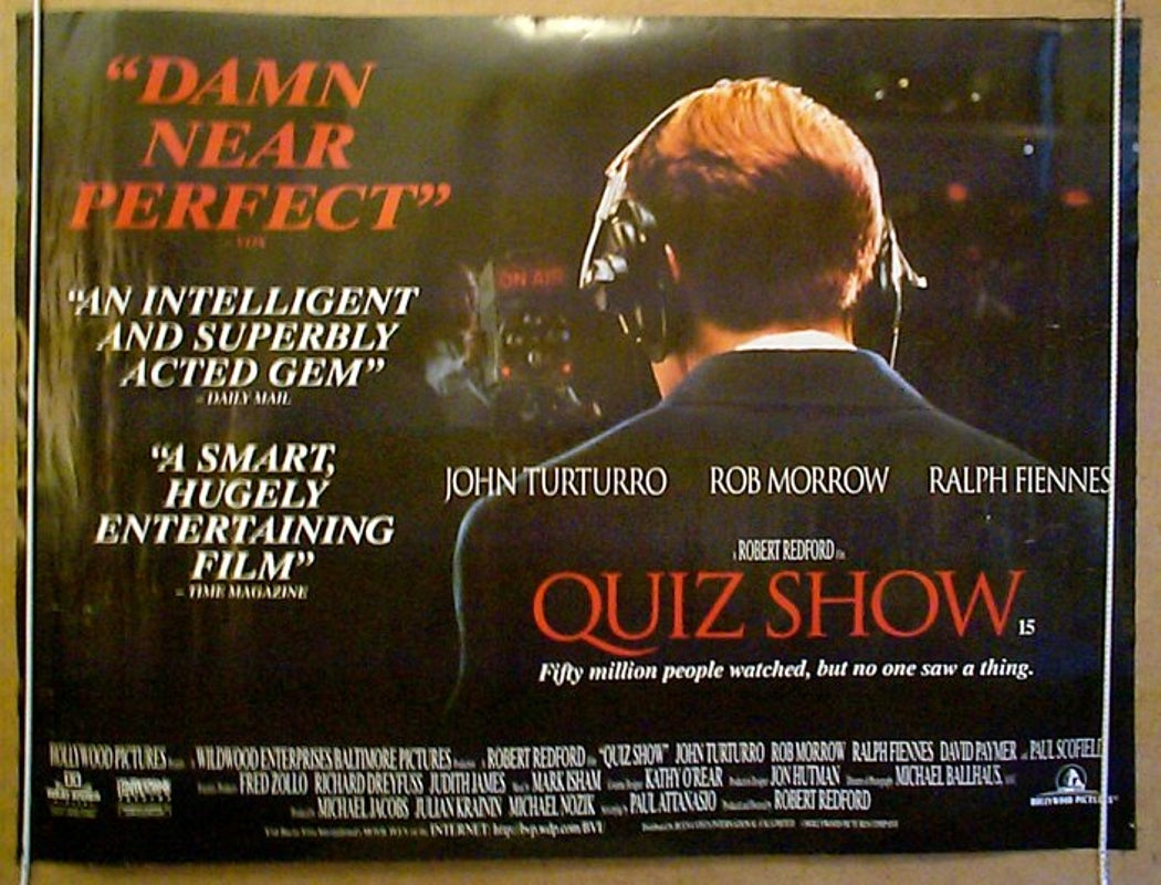 Quiz Show Original Quad Movie Poster