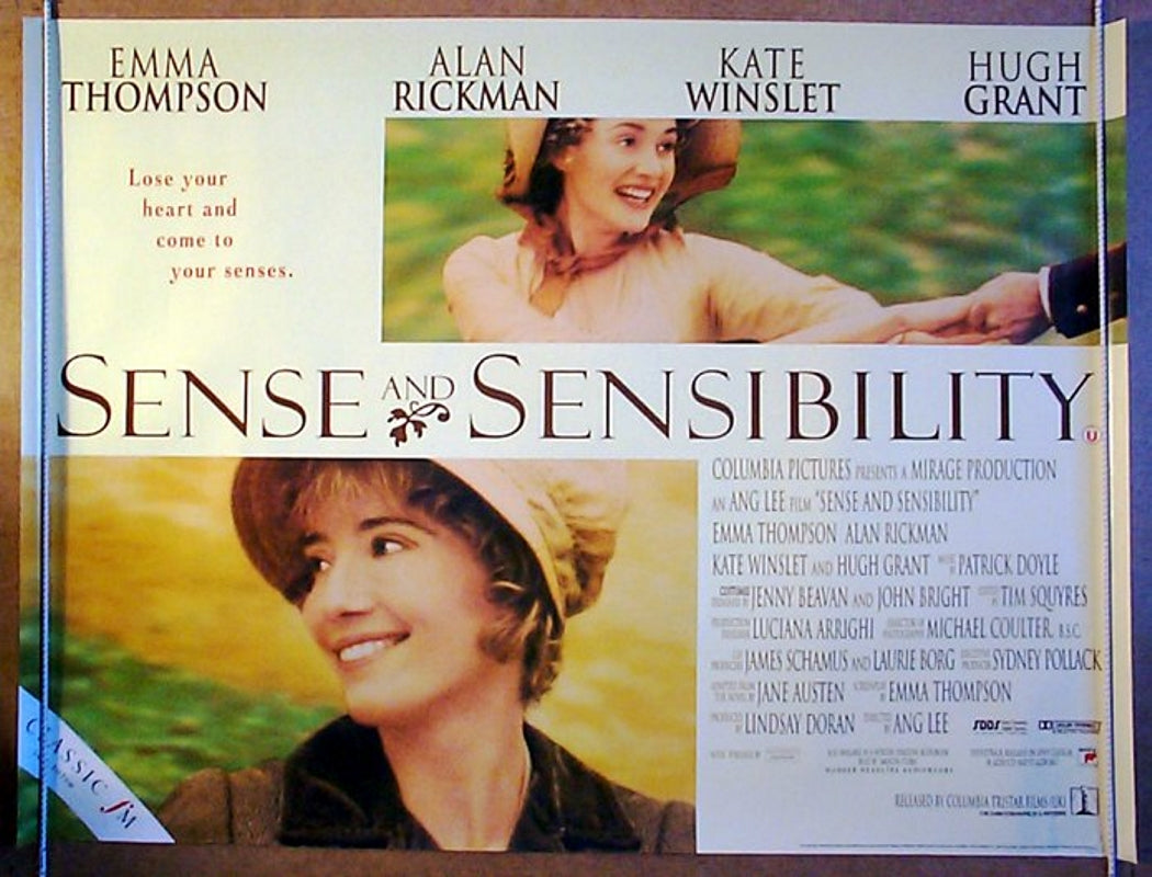 Sense And Sensibility Original Quad Movie Poster