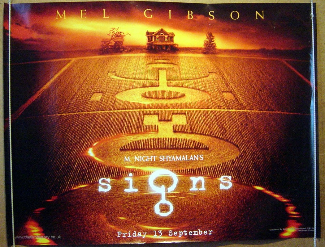 Signs (Teaser) Original Quad Movie Poster