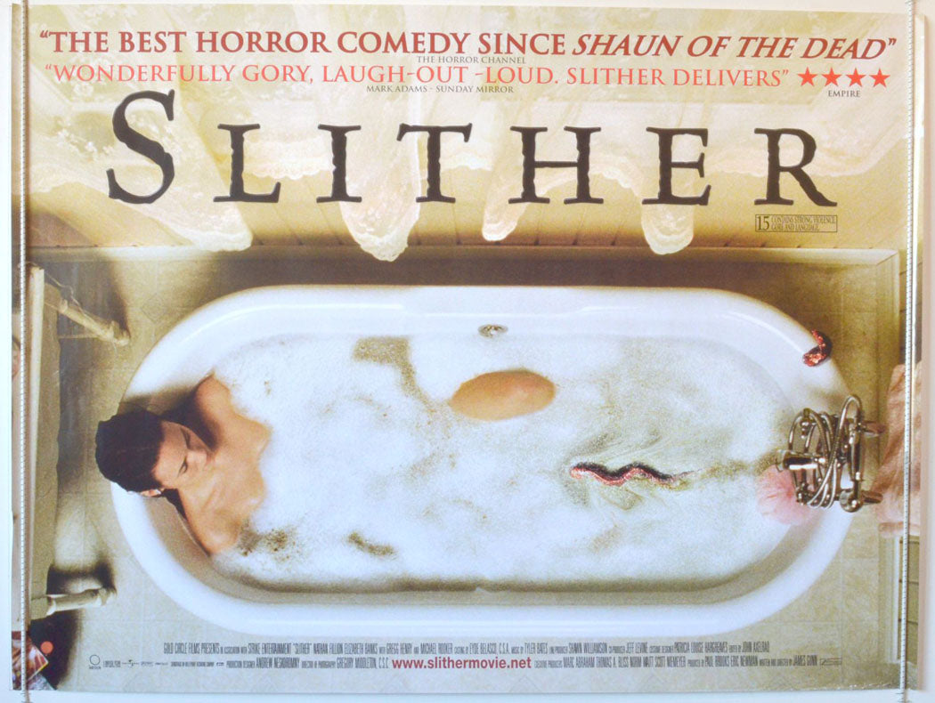 Slither Original British Quad Poster - Movie Poster