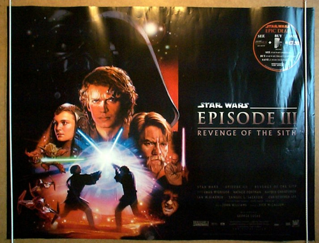 Star Wars : Episode 3 - Revenge Of The Sith Original Quad Movie Poster