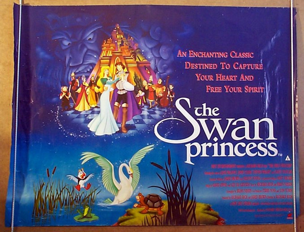 The Swan Princess Original Quad Movie Poster