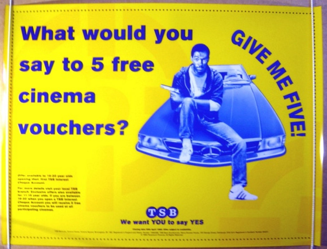 TSB Cinema Advertising Poster (Beverly Hills Cop Design) Original Quad Movie Poster