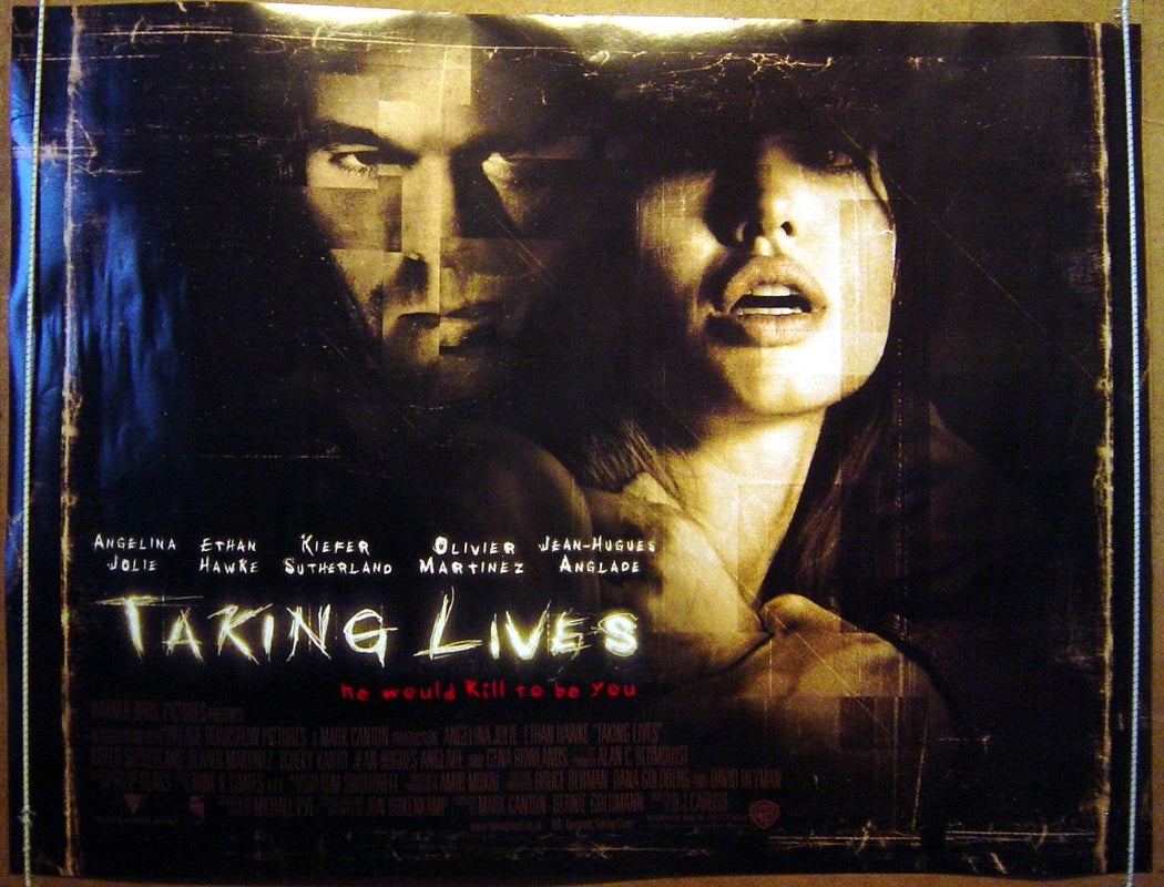 Taking Lives Original Quad Movie Poster