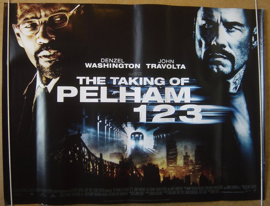 The Taking Of Pelham 123 Original Quad Movie Poster