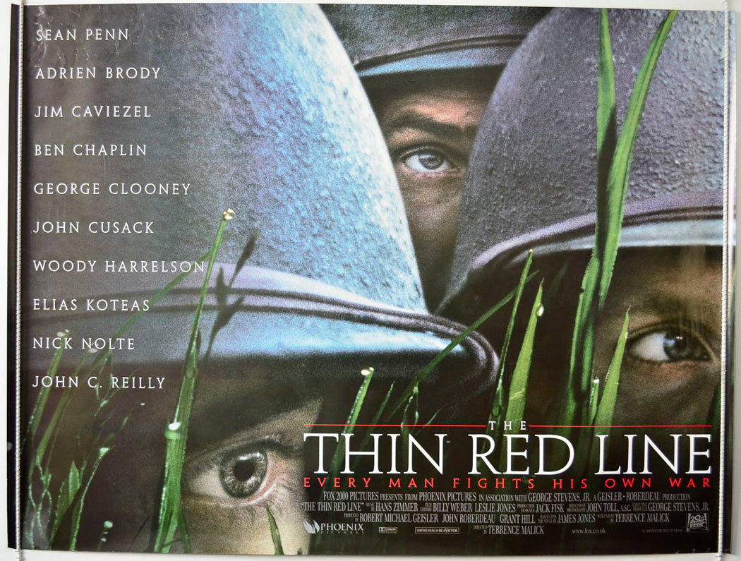 The Thin Red Line Original British Quad Poster - Movie Poster