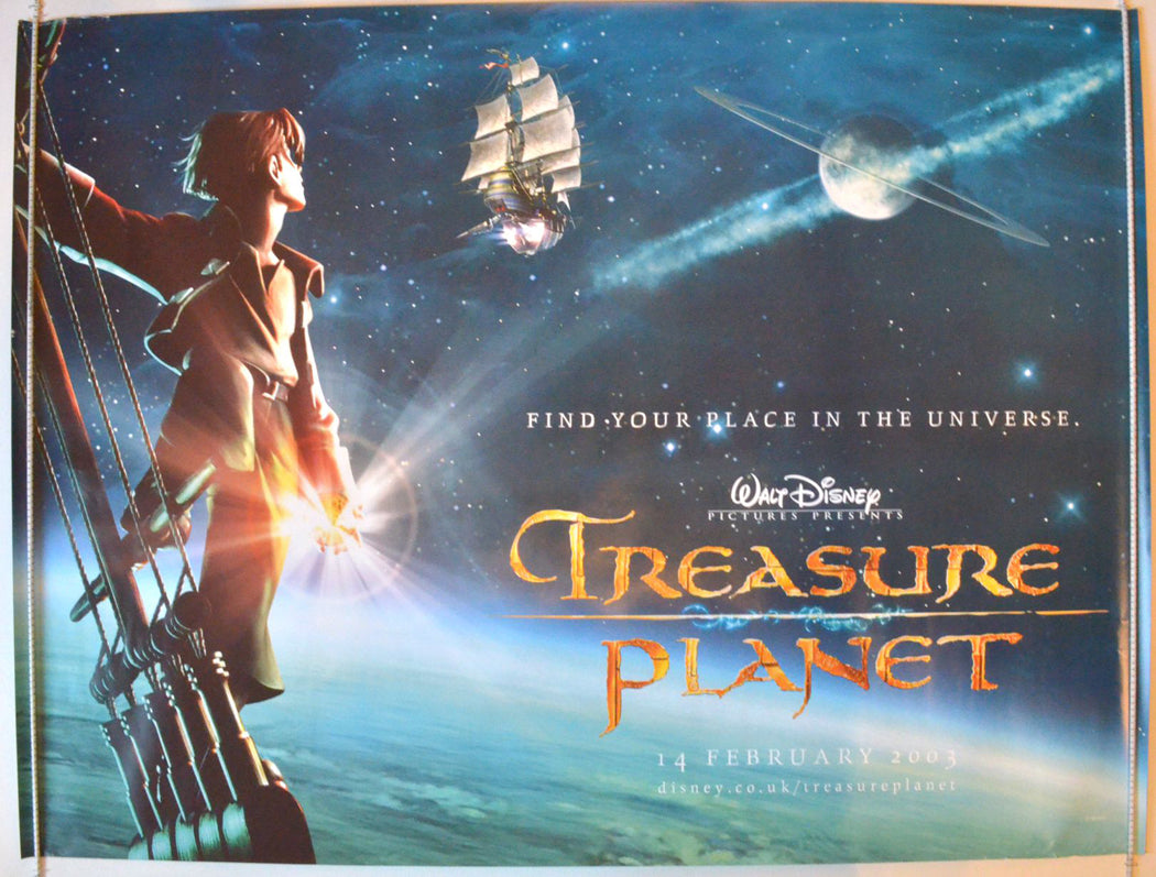 Treasure Planet (Teaser / Advance Version) Original British Quad Poster - Movie Poster