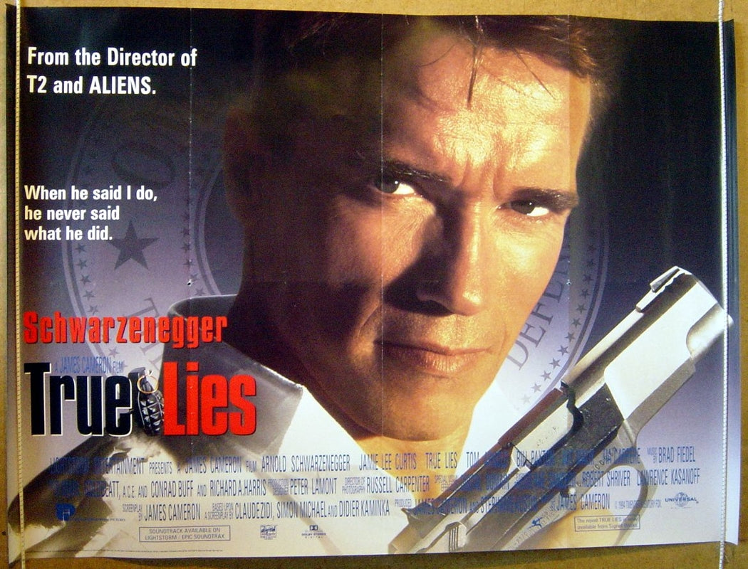 True Lies Original Quad Movie Poster