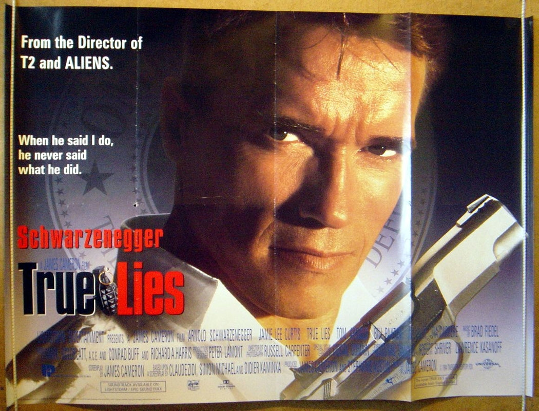 True Lies Original Quad Movie Poster