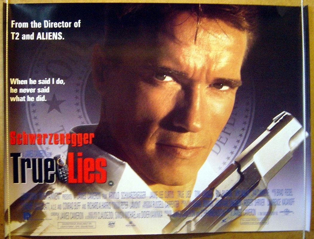 True Lies Original Quad Movie Poster