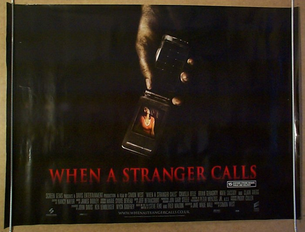 When A Stranger Calls Original Quad Movie Poster