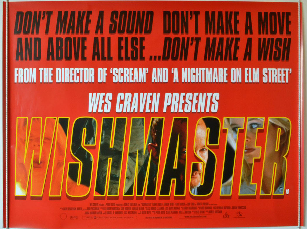 Wishmaster Original British Quad Poster - Movie Poster