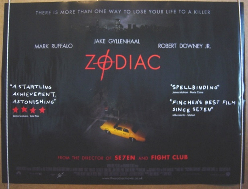 Zodiac Original Quad Movie Poster