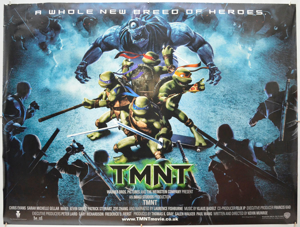 TMNT (Teenage Mutant Ninja Turtles) Original Quad Poster - Film Poster - Movie Poster