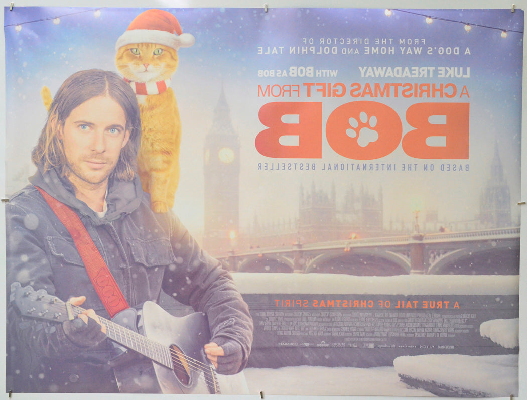 A Christmas Gift From Bob (Back) Cinema Quad Movie Poster