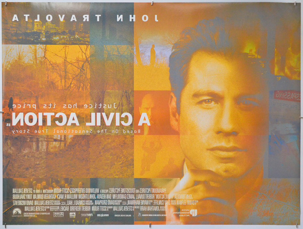 A Civil Action (Back) Cinema Quad Movie Poster