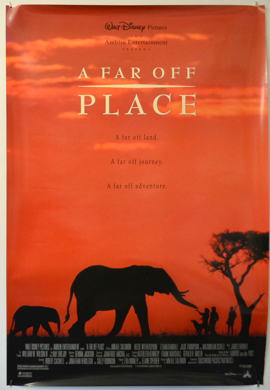 A Far Off Place Original One Sheet Poster - Film Poster - Movie Poster